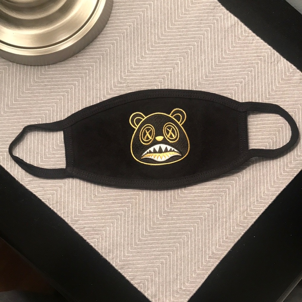 Crazy Baws Fashion Face Mask - Black -